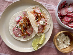 Easy Chicken Tacos with Radish Salsa