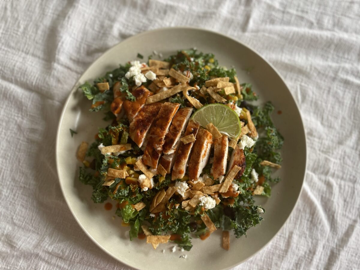 Southwest Chicken Salad with a Chipotle Lime Vinaigrette – zezzacooks.com