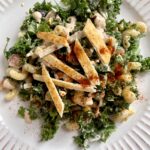 Mexican Street Corn Salad with a Spicy elote dressing.
