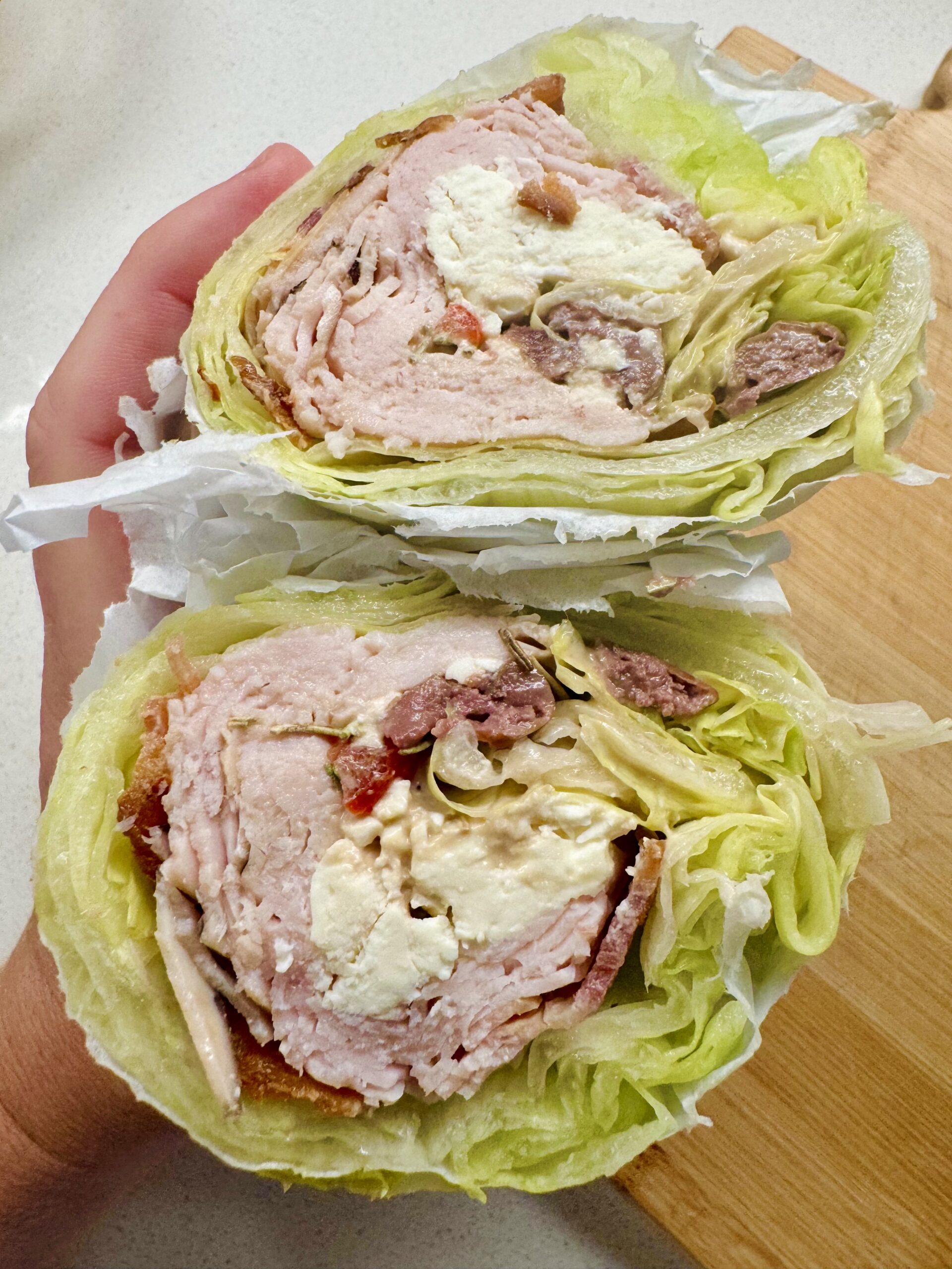 Easy and Healthy Mediterranean Turkey Lettuce Wrap